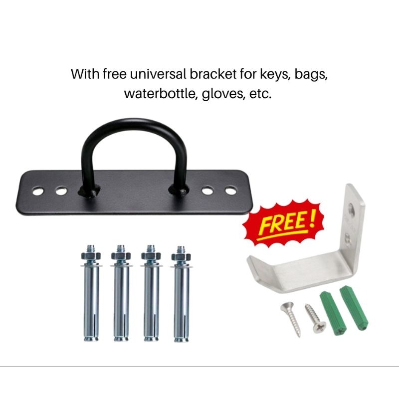 Punching Bag Bracket Battle Rope Bracket Heavy duty for ceiling ...