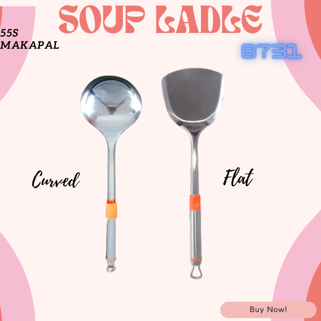 555 Makapal Soup Ladle Flatcurved Shopee Philippines