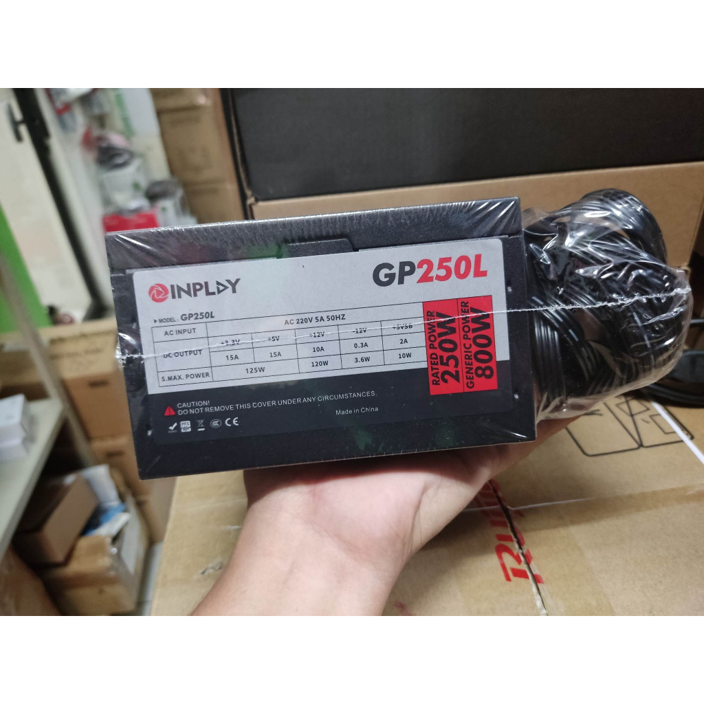 INPLAY | GP200L | GP250L | ATX POWER SUPPLY L LONG WIRE RATED | Shopee ...