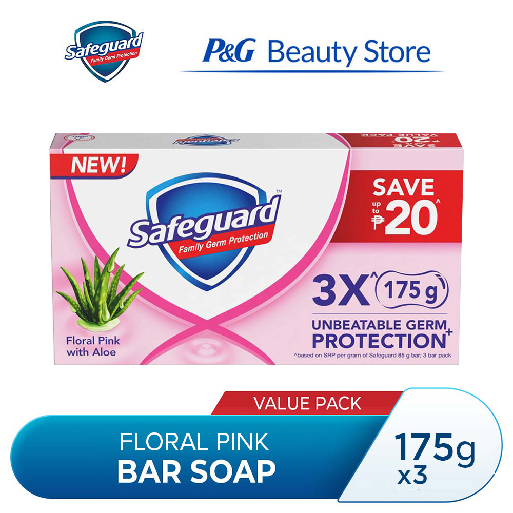 Safeguard Antibacterial Soap Bar Floral Pink With Aloe G Shopee Philippines