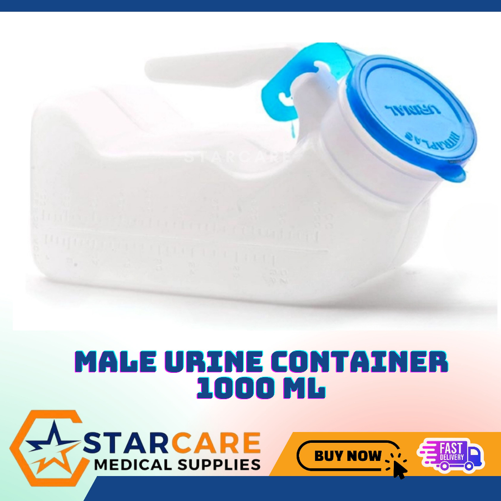 Male urine container 1000 mL (Blue / Green) Shopee Philippines