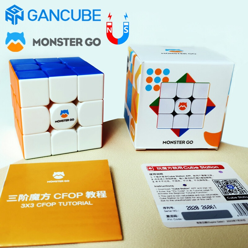 GAN Monster Go Magnetic 3x3 Cube Speed Rubik's Learning Series Puzzle ...