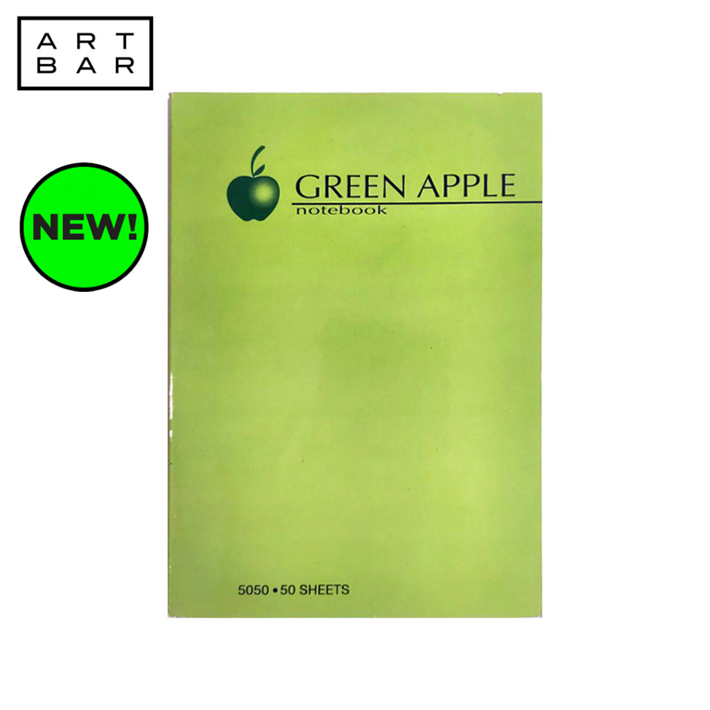 Green Apple Padded Notebook G5050 5x7 50 Sheets (Notebook Journal