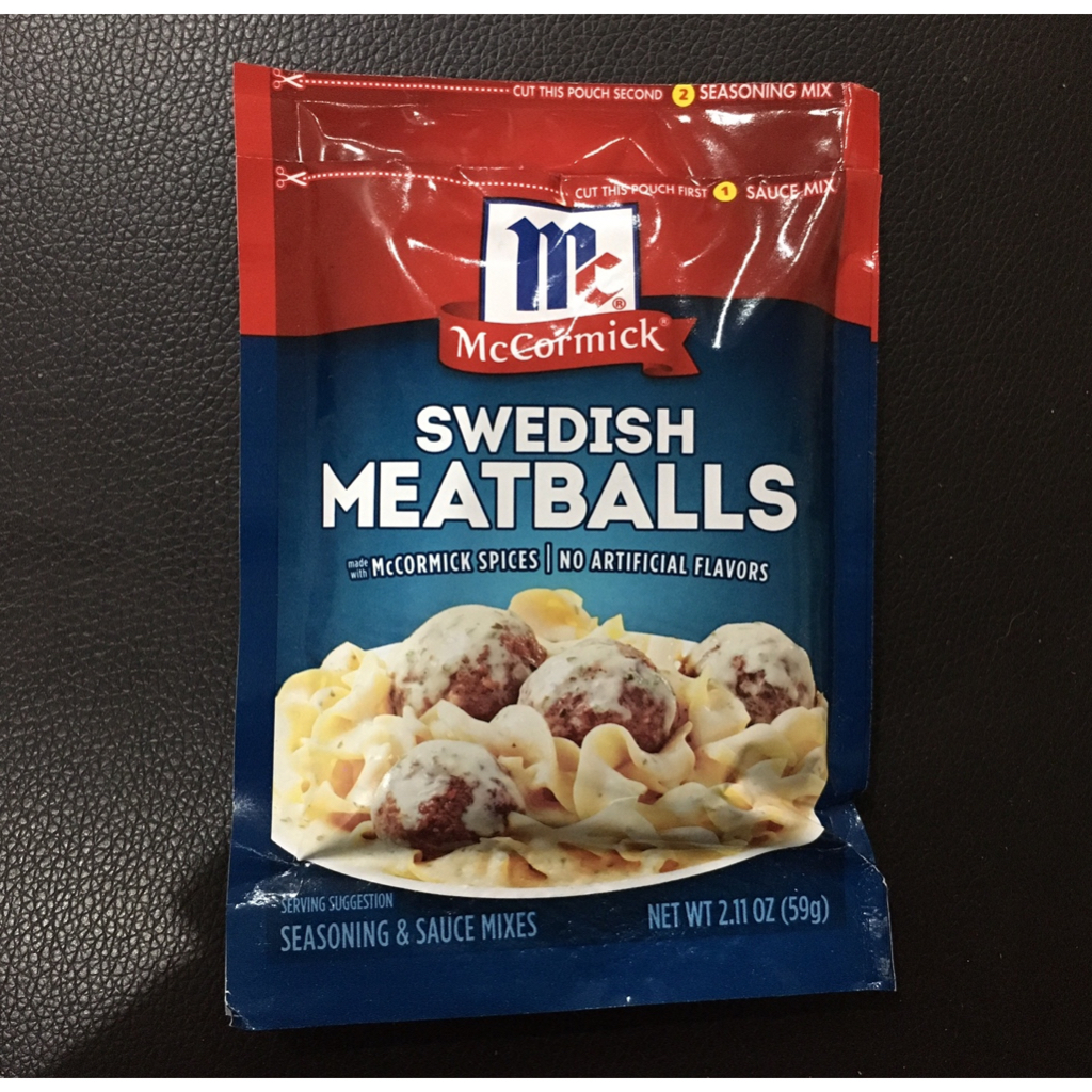 McCormick Swedish Meatballs Seasoning & Sauce Mix, 59g (4/2024