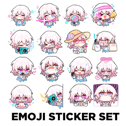 Honkai: Star Rail March 7th [PEEKER, EMOJIs & EYE SLAP STICKER ...