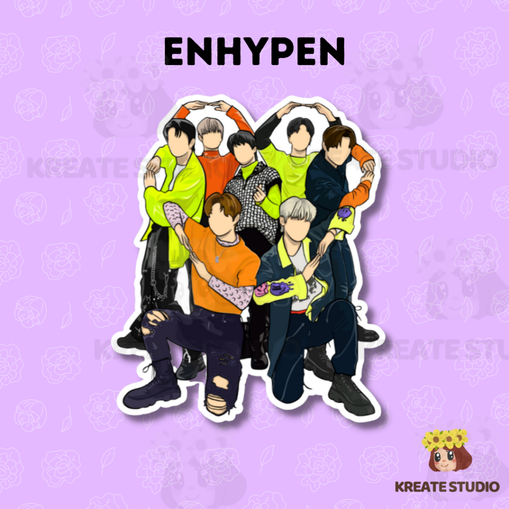ENHYPEN KPOP GROUP Waterproof Vinyl Sticker Shopee Philippines
