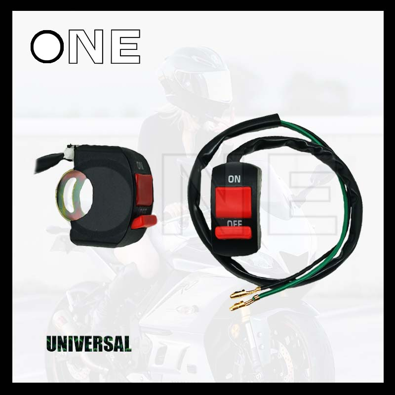 1pc.UNIVERSAL On & Off Switch with Clamp and Wire for Motorcycle ...
