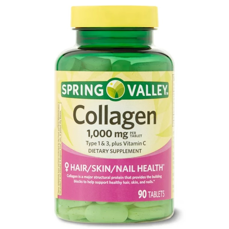 Spring Valley Collagen Type 1 & 3 Plus Vitamin C 1000mg 90 Tablets ...