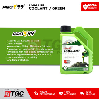 Pro 99 Long Life Antifreeze Coolant Ready to use Anti-Freeze Green 2 ...