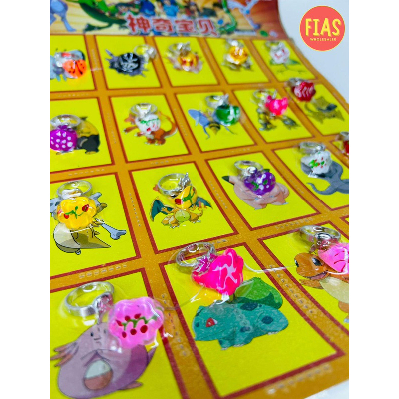 20 Pieces Pokemon Rings | Shopee Philippines