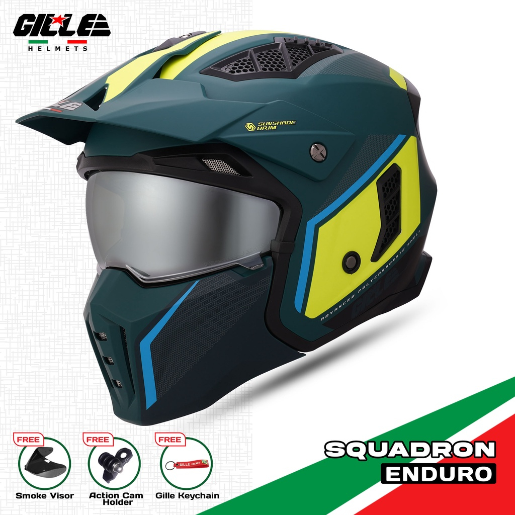 Gille Helmet YM926 SQUADRON ENDURO Motorcycle Helmets Modular Full
