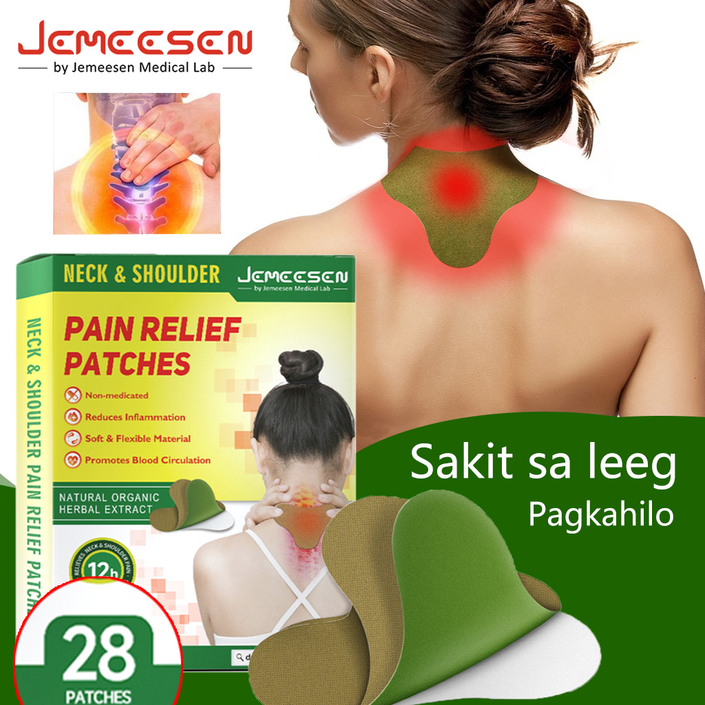 Jemeesen 28pc Cervical Patch Relief Pain Patch Hot Compress Plaster