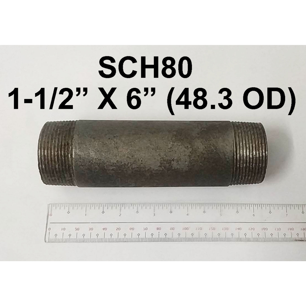 ( SCH80 ) BI NIPPLE 1-1/2