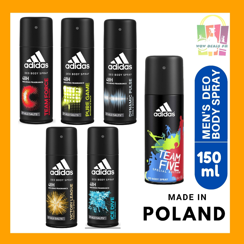 Adidas Deo Body Spray For MEN (150ml) Shopee Philippines