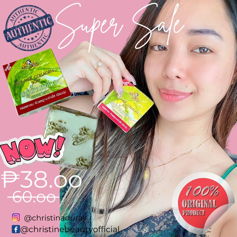 Rice Milk Collagen Soap 100 Original from Thailand Shopee Philippines