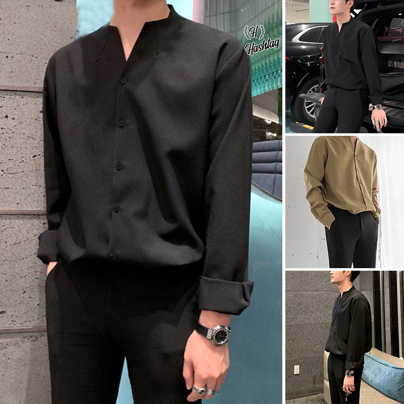 Hashtag Trendy Men's Plain Formal Style Outfit High Quality Long Sleeve ...