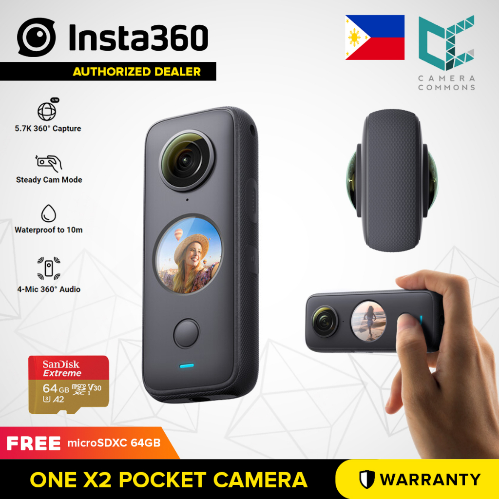 insta360 ONE X2 360 Degree Waterproof Action Camera 5.7K 360 Degrees