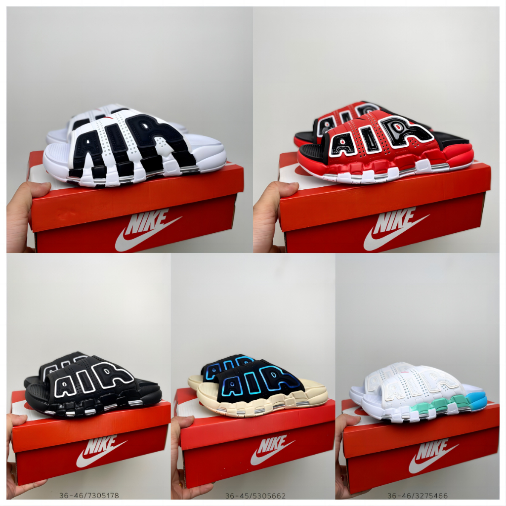 【5 Colorways】Nike Air More Uptempo Slide Sports Slippers Casual ...