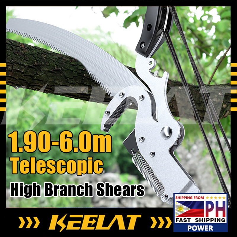 KEELAT KHBSS001 1.96M Telescopic High Branch Shears Tree Cutter Pruner
