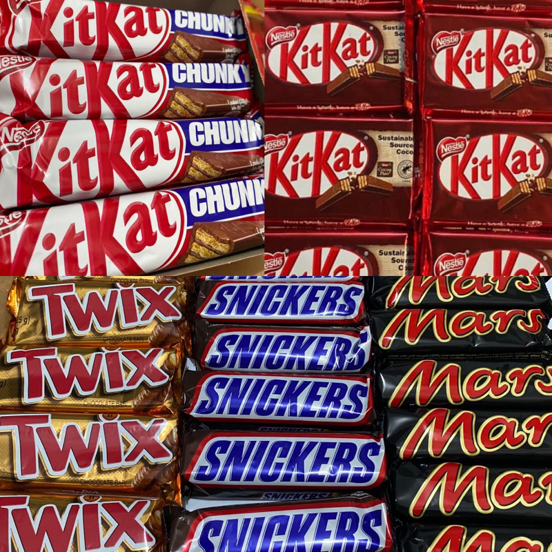 Twix Mars Snicker Kitkat 4F Kitkat Chunky Chocolate Bars 50g | Shopee ...