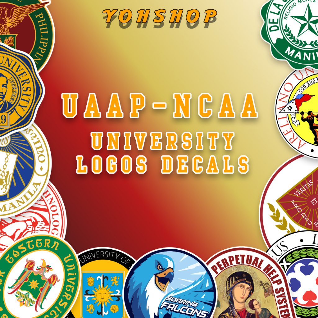 University Logos | UAAP NCAA Logo Stickers Decals Waterproof Tumbler ...