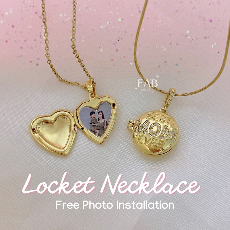 FAB | Memory Locket Necklace (Photo Installation is Not Included ...