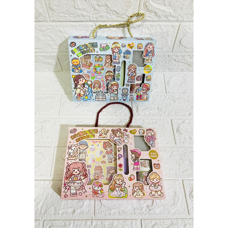 DIY Guka Laser Handbook sticker Gift Box Ornament Sets Transparent ...
