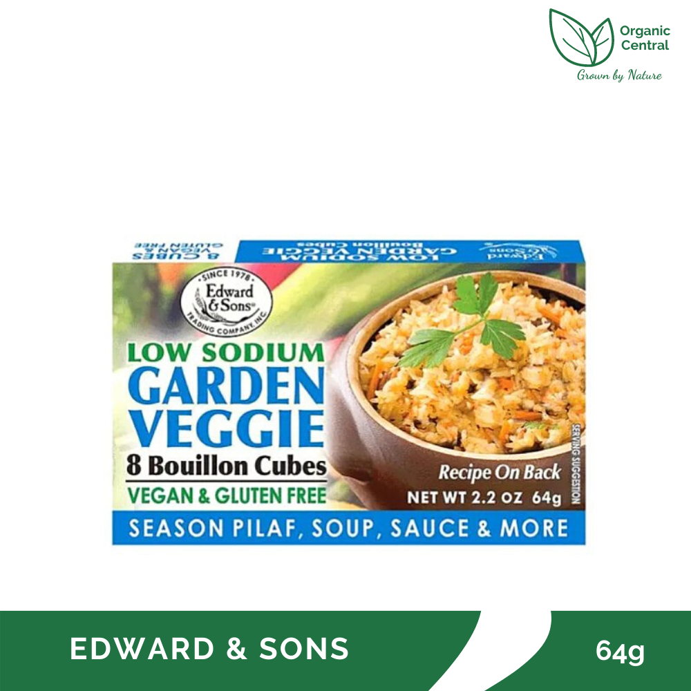 Edward & Sons Low Sodium Garden Veggie Bouillon Cubes 64g Shopee Philippines