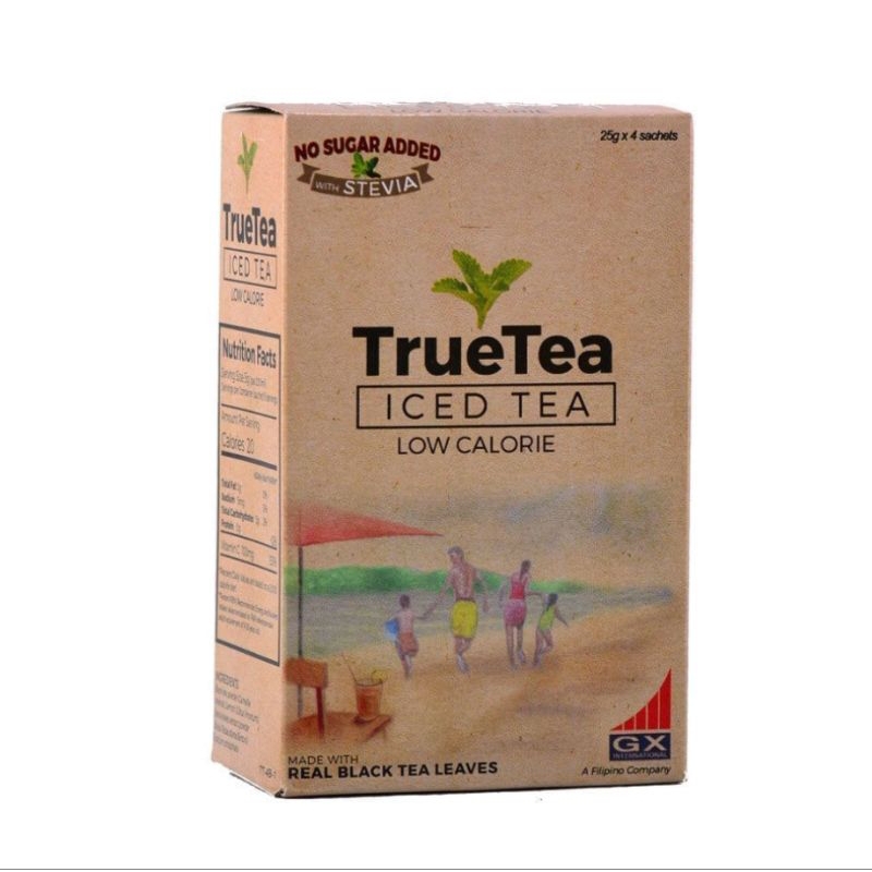 True Tea Iced Tea No Sugar Added with Stevia 100g Shopee Philippines
