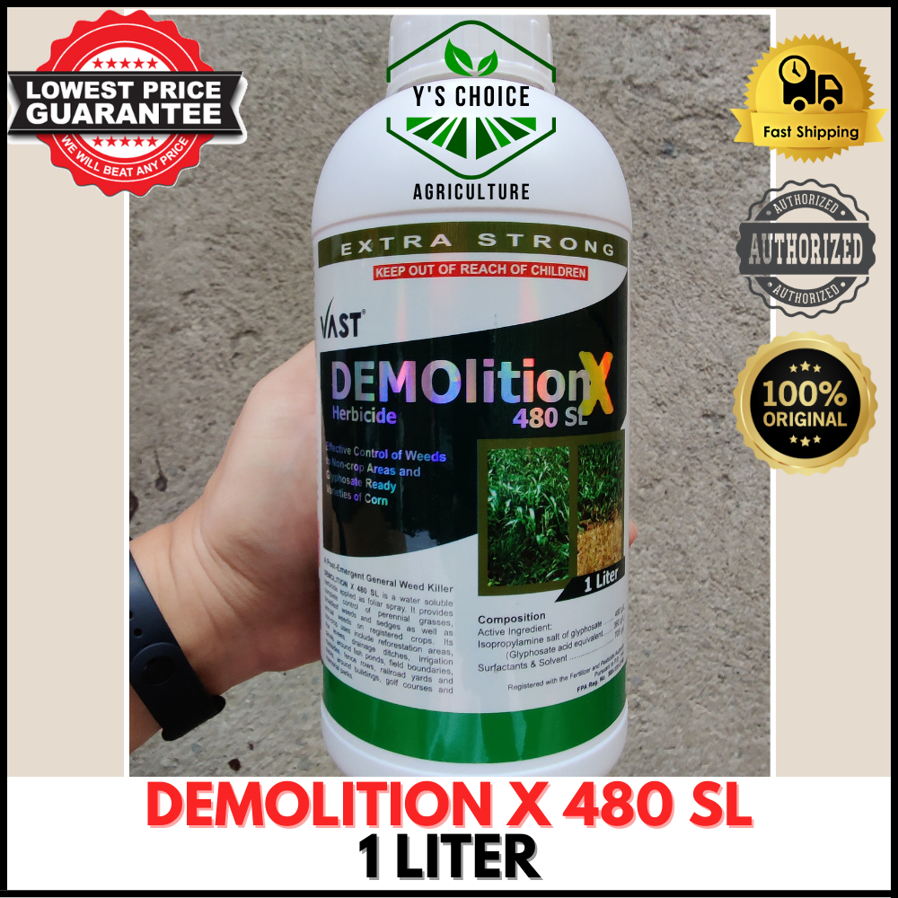DEMOLITION X HERBICIDE 480 SL NONSELECTIVE GLYPHOSATE HERBICIDE