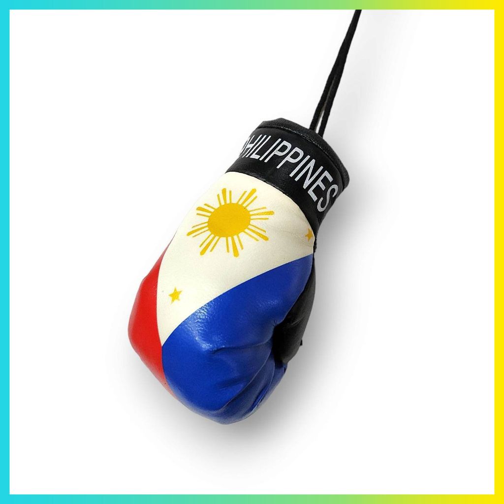 (1 PC) KAMAO BAG PLUSHY Philippine Flag Souvenir Miniature Boxing