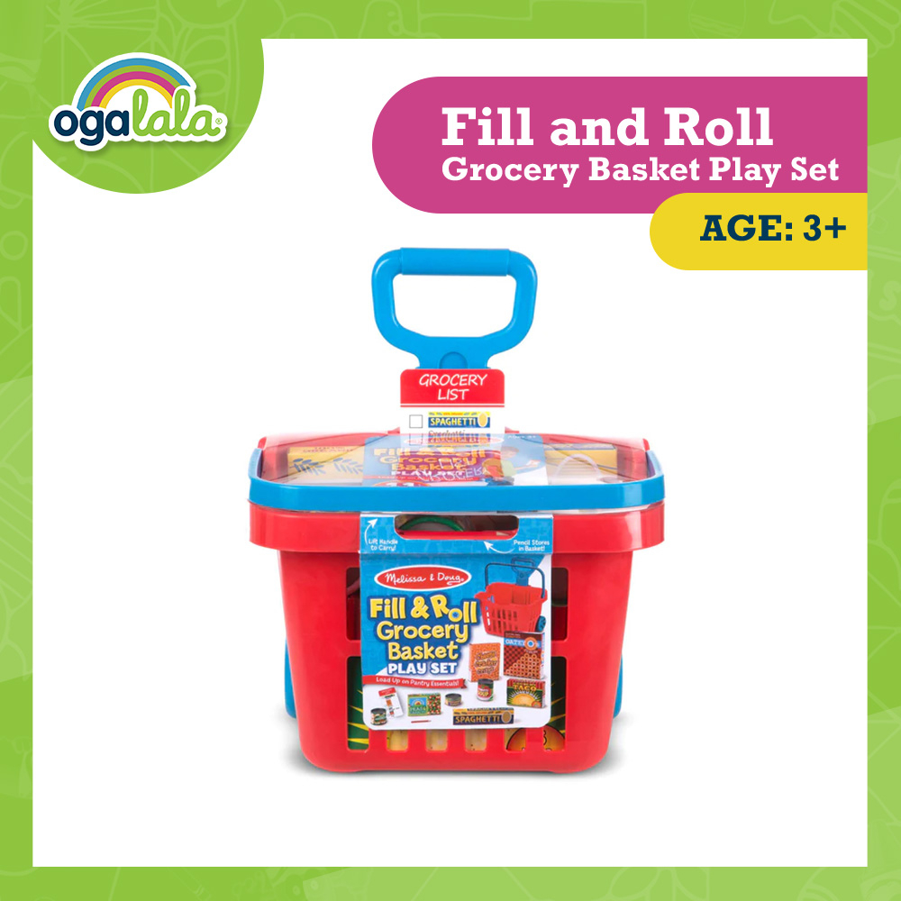 Melissa and Doug Fill & Roll Grocery Basket Play Set main image 0