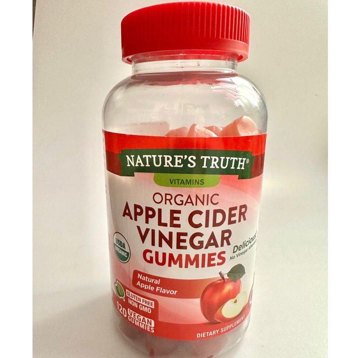 Nature’s Truth Organic Apple Cider Vinegar 120 Vegan Gummies from US