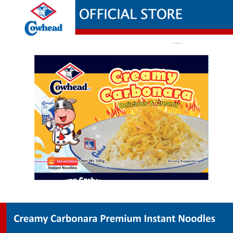 Cowhead Creamy Carbonara Premium Instant Noodles 100g Shopee Philippines