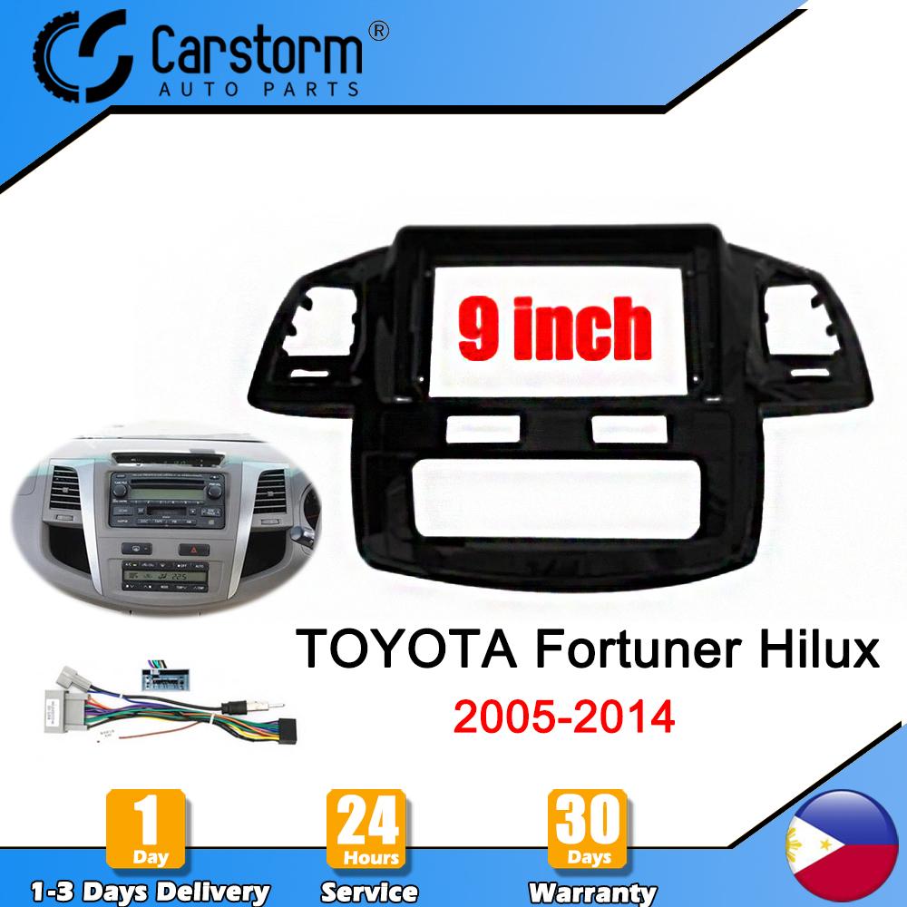 Carstorm Car Radio Frame for Toyota Fortuner Vigo Hilux 20072014 Dash