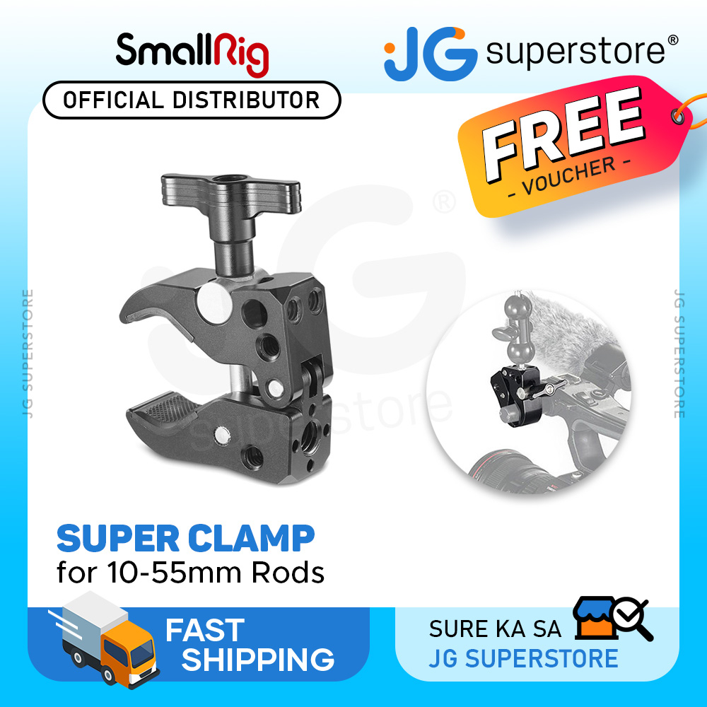 SmallRig Super Clamp - 2.5kg Load Capacity for Monitor, Light & Camera ...