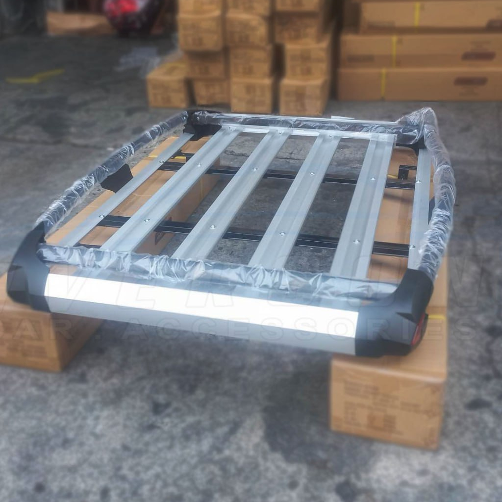 38x50 Silver Black Universal Stingray Roof Rack Rail Type Transformer ...
