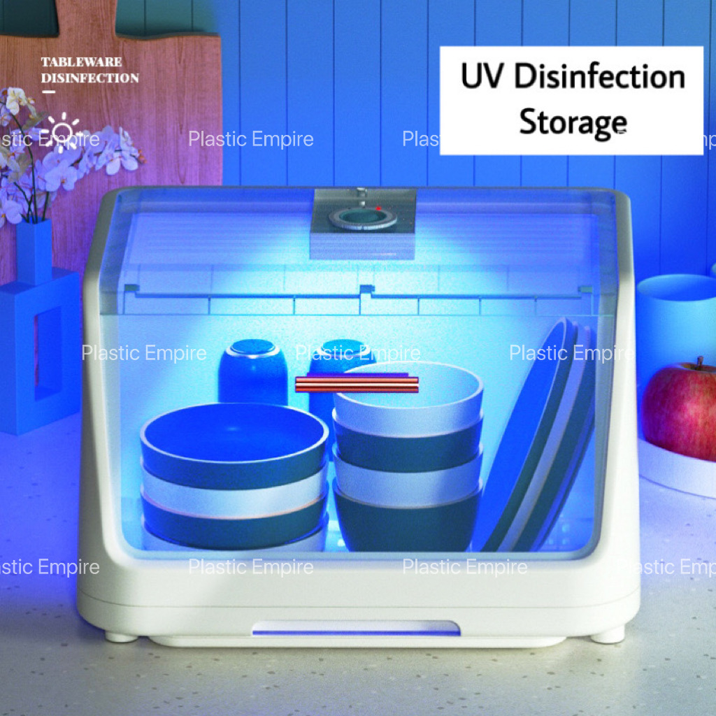 UV Disinfection Kitchen Bowl Rack Supplies Table Storage Box Cupboard ...