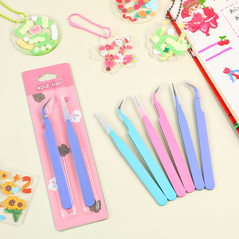 DIY Ledger Stickers Multifunctional Tweezers Journal Scrapbooking Arts ...