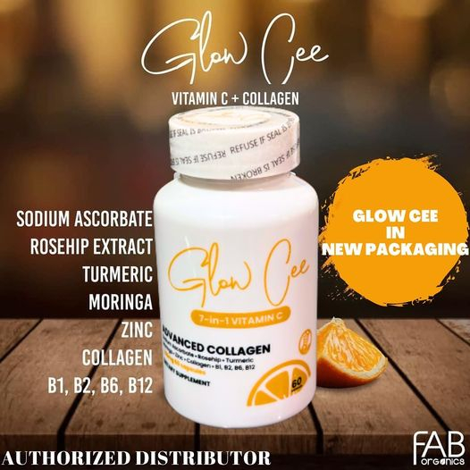 NEW PACKAGING Glow Cee 7in1 Vitamin C with Collagen 60 Capsules