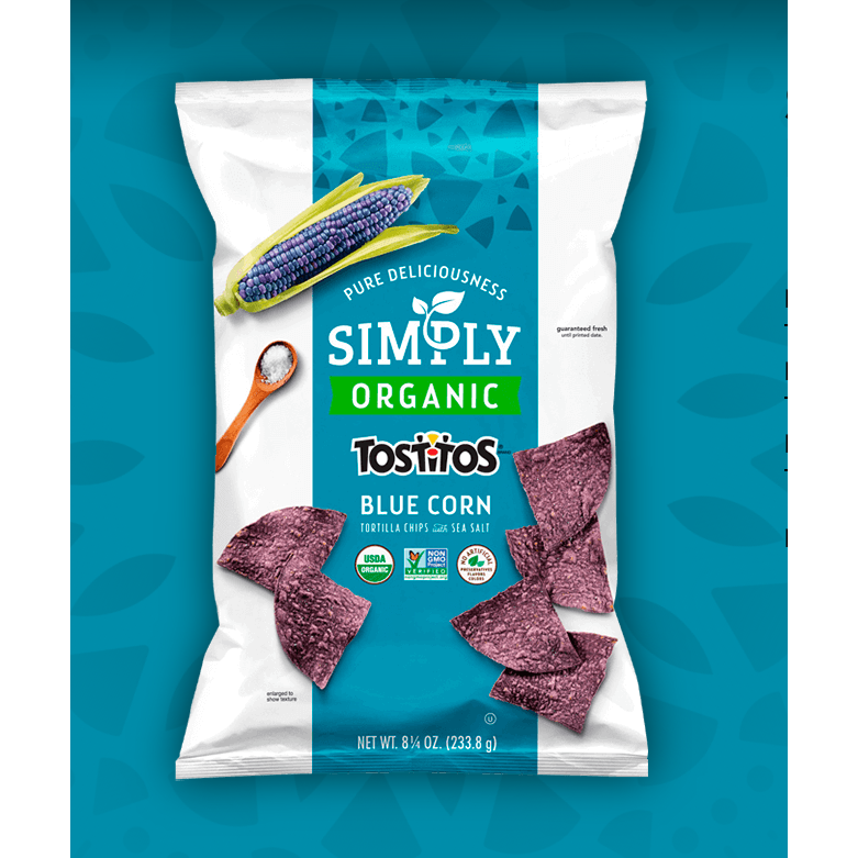 Simply Tostitos Organic Blue Corn Tortilla Chips 255g Shopee Philippines