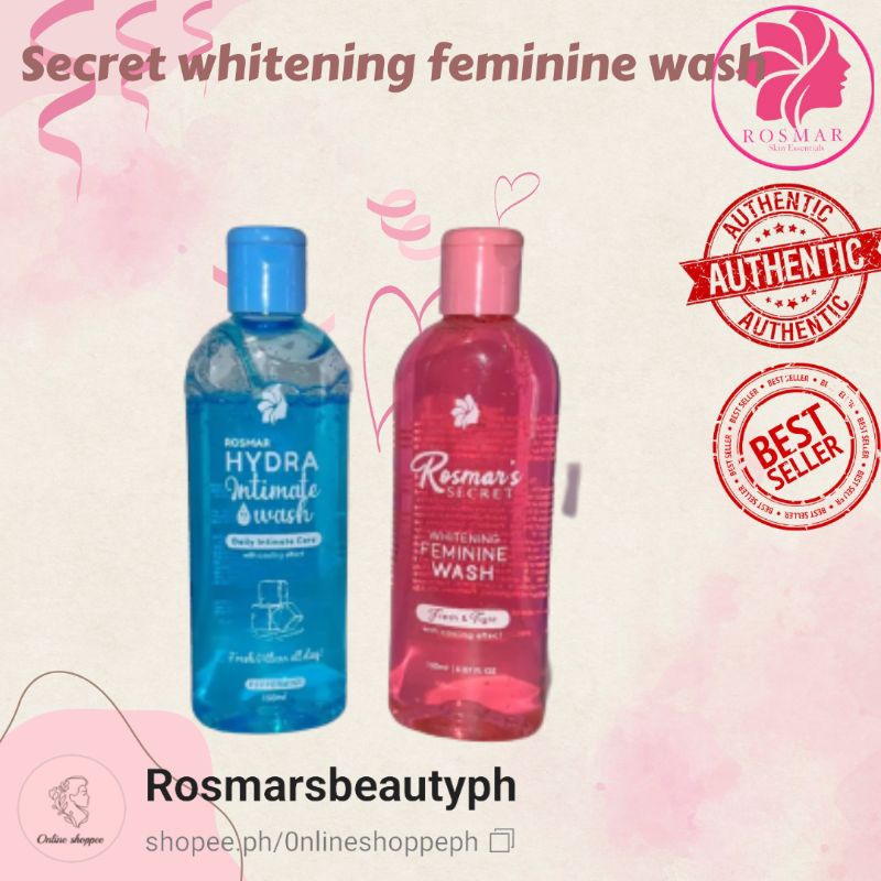 Rosmar Secret Whitening Feminine Wash 150ml Shopee Philippines