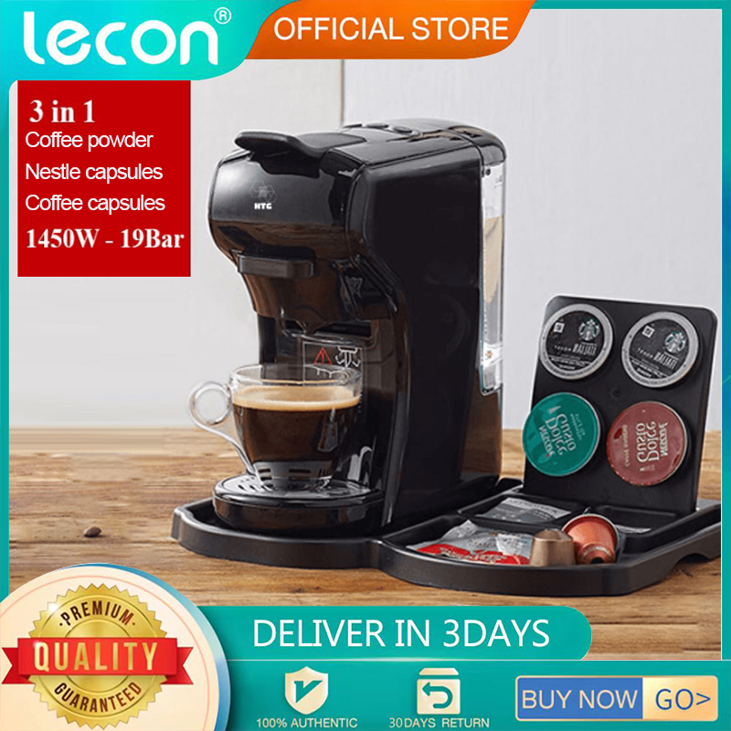 (Ready stock) Cafelffe 3 in 1 Capsule Coffee Machine/20bar Cold