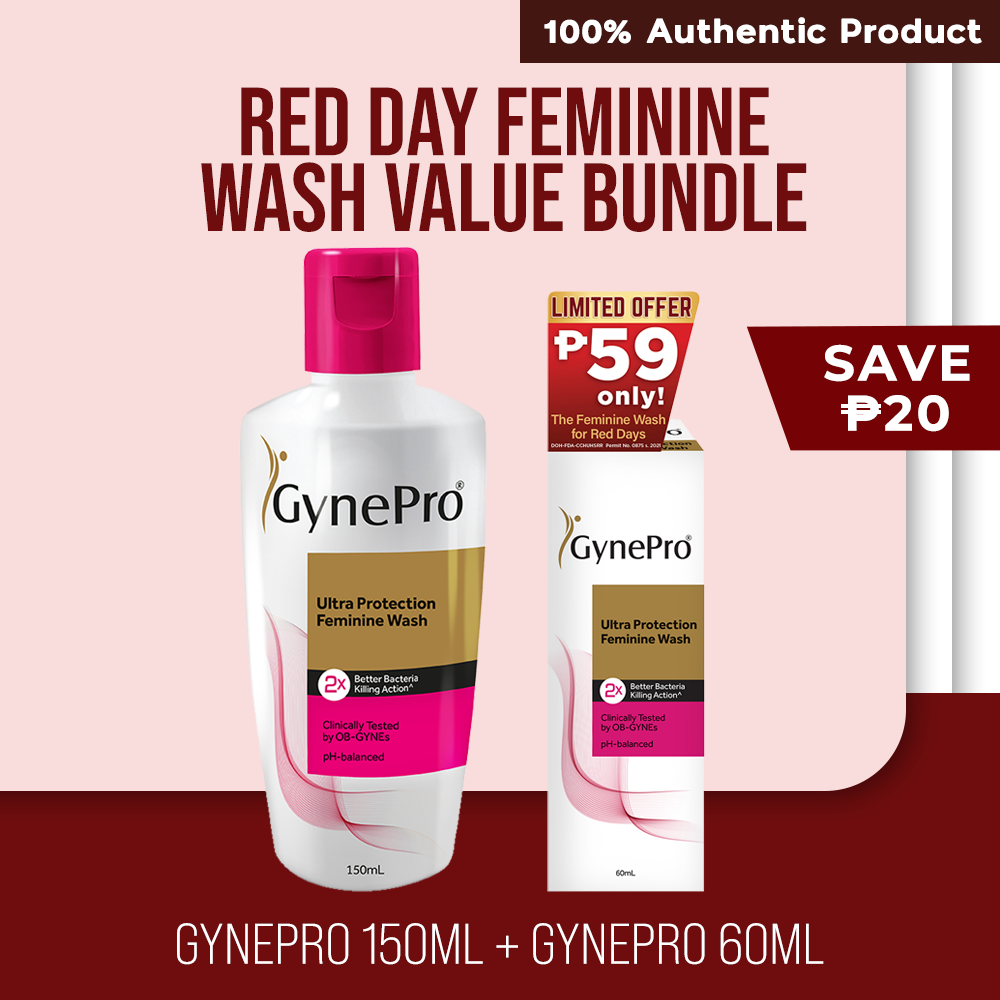 GynePro Red Day Feminine Wash Value Bundle (GynePro 150ml + Gynepro