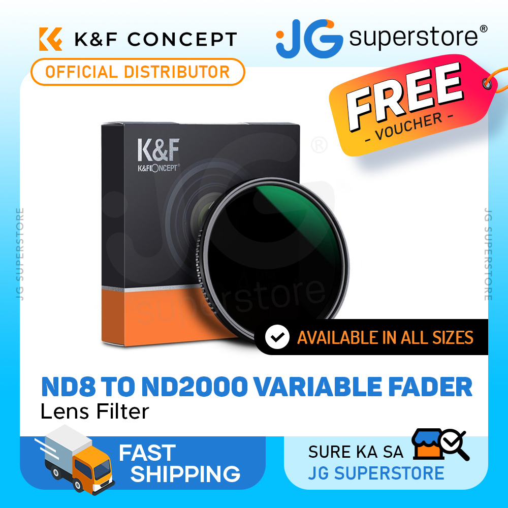 K&F CONCEPT 52MM 55MM 58MM 62MM 67MM 72MM 77MM Slim Fader Variable ND Filter Adjustable Nd2 To Nd400 62mm Neutral Density For Canon 7d