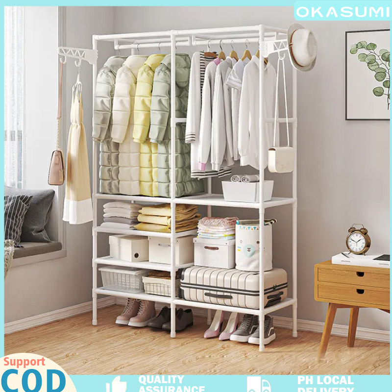 Okasumi COD Local Delivery 2/3/4 Row Bedroom Clothes Hanger Drying Rack ...