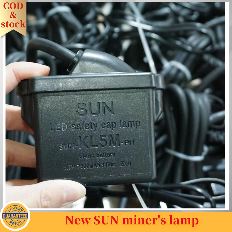 Original SUN KL5M/KL8M Mining Lamp Flashlight Rechargeable IP68 ...