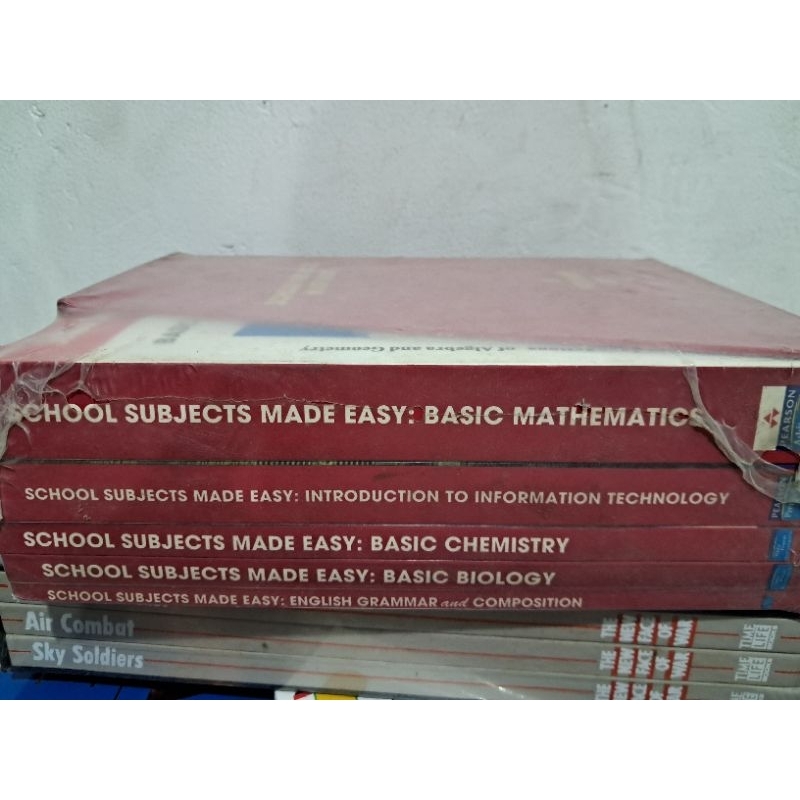 School Subject Make Easy Basic Math Chemistry Biology IT Grammar ...