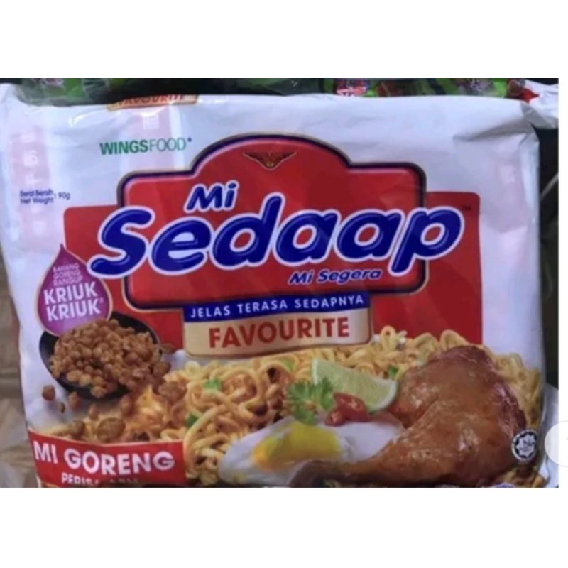 1 Pack Mi Sedaap Malaysian Instant Fried Noodles Original Flavor