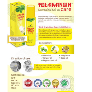 Tolak Angin Care Essential Oil (Roll On ) 10 ml | Shopee Philippines